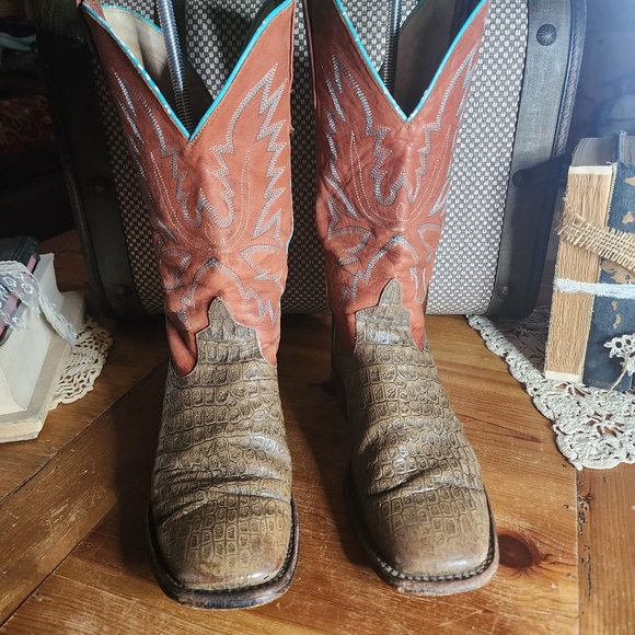 Horse Power Western Boots Square Toe Great Condition - Picture 7 of 10